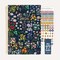 bloom daily planners 2026 Soft Cover Weekly & Monthly Planner, 5.5" x 8.25", Garden Party, Navy